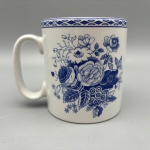 Spode Blue Room Collection MUG Blue Rose Blue & White Made in England